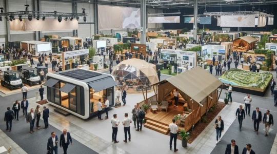 salon professionnel presentant des evolution de l'hôtellerie plein air